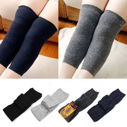 2pcs Cashmere Leg Warmer Thick Warm Wool Kneepad for Women Men Old People ( Without Strape )