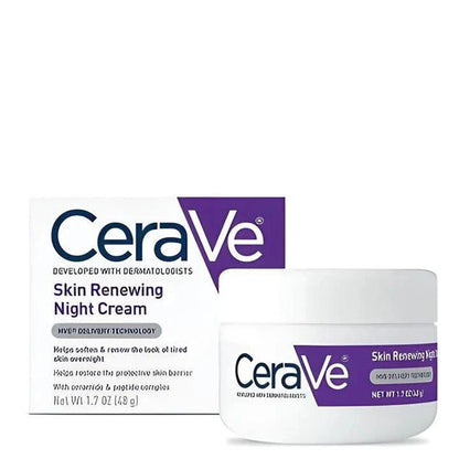 Cerave 4-in-1 Skincare Bundle: Night Cream, Sunblock, Cleanser & Serum For Radiant Skin