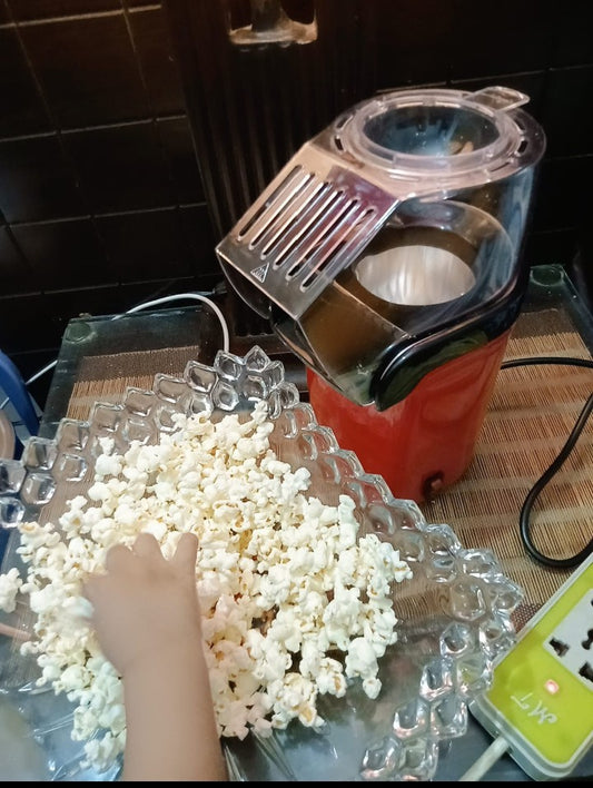 Popcorn Maker, Mini Electric Popcorn Maker, Oil Free Popcorn Maker, Popcorn Maker For Kids, Portable Popcorn Maker, Popcorn Maker Machine Mini By tinted Heaven